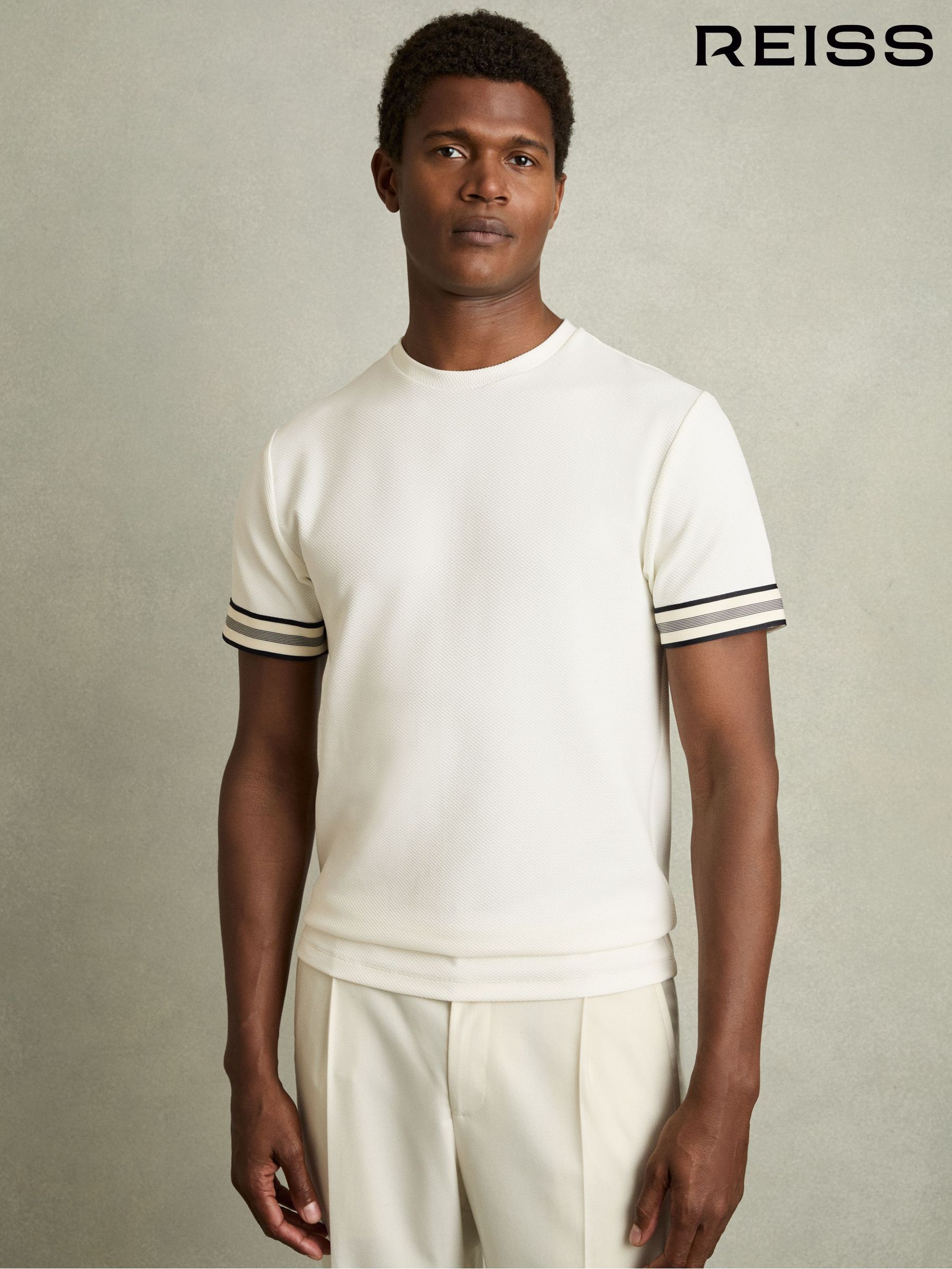 Vertical striped t shirt mens on sale