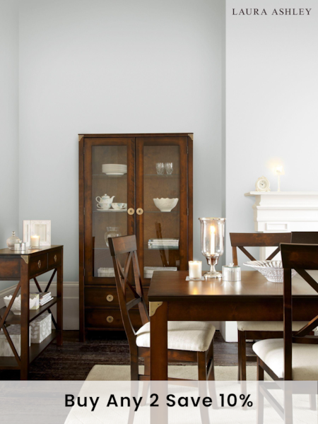Laura Ashley Dark Chestnut Balmoral 6-8 Seater Extending Dining Table (AM5332) | £1,095