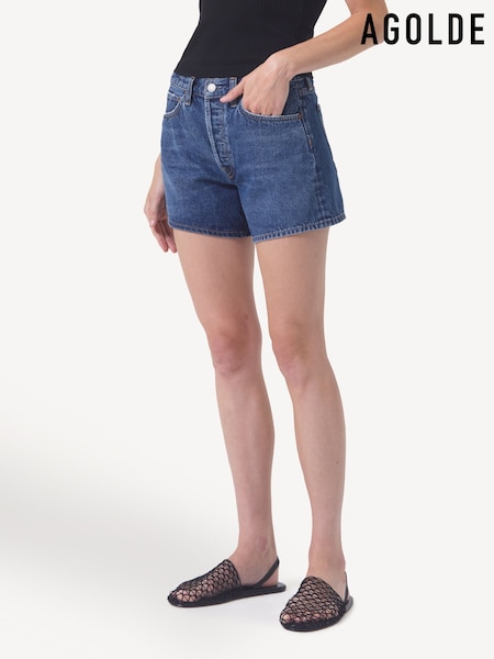 AGOLDE Blue Parker long Shorts (AM5445) | £180