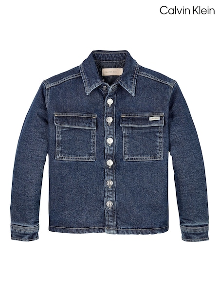 Calvin Klein Blue Regular Fit Shirt (AM5531) | £90