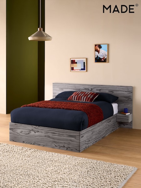 MADE.COM Grey Pine Effect Zeke Ottoman Storage Bed Bed (AM5619) | £799 - £849