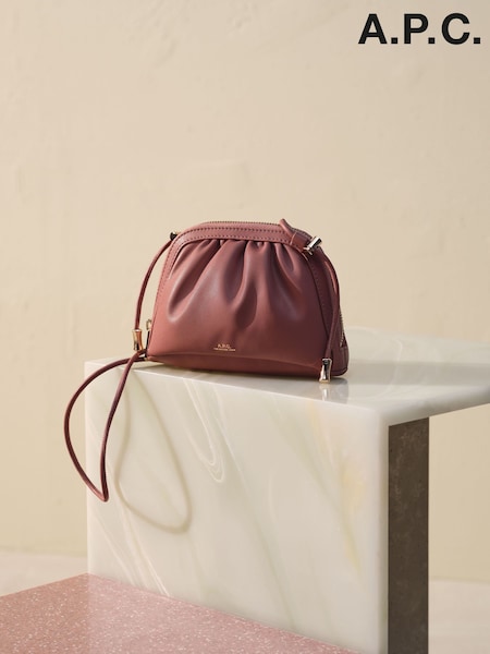 A.P.C. Pink Ninon Small Scholarship Bag (AM5654) | £245