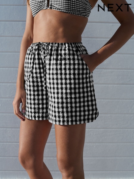 Black/White Gingham Shorts (AM5703) | £22