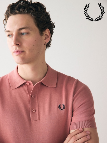 Fred Perry Cotton Knitted Polo Shirt (AM5755) | £95