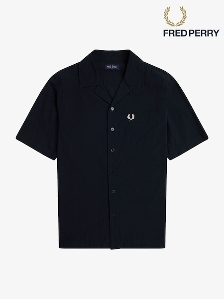 Fred Perry Crepe Textured Short Sleeve Resort Shirt (AM5760) | £95