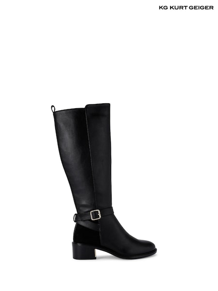 KG Kurt Geiger Helen High Leg Black Boots (AM5773) | £119