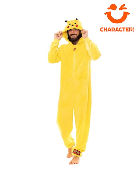 Character Yellow Pokémon Pikachu Fleece All-In-One (AM5924) | £37