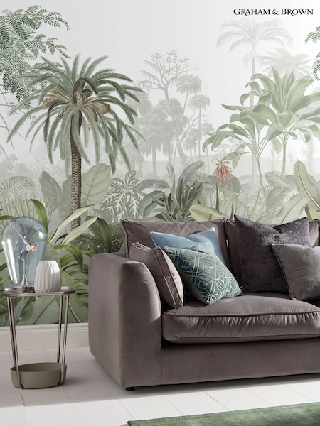 Graham & Brown Green Paradise Jungle Palm Fixed 4M Mural (AM5967) | £300