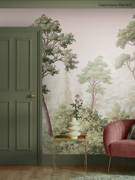 Graham & Brown Green Grizedale Fixed 4M Mural (AM5970) | £300