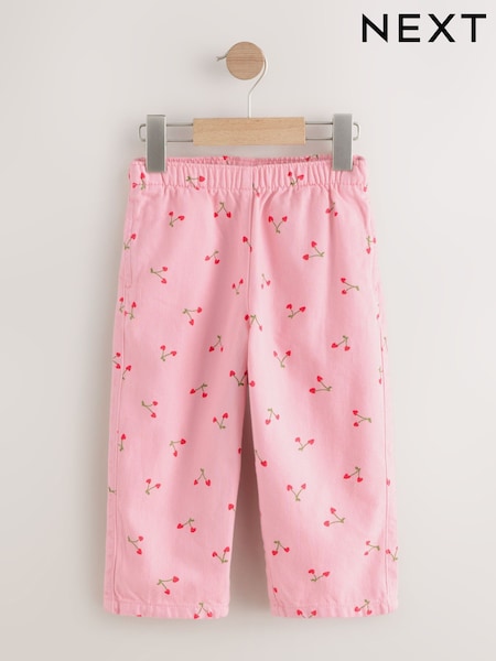 Pink Cherry Printed Trousers (3mths-7yrs) (AM6322) | £13 - £17