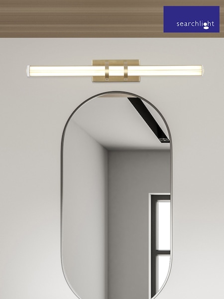Searchlight Satin Brass Trento LED Wall Light (AM6406) | £86