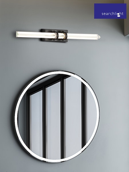 Searchlight Black and Clear Trento LED Wall Light (AM6408) | £75