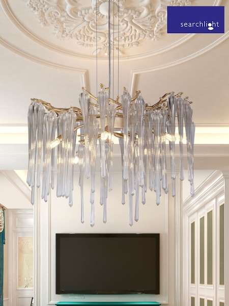 Searchlight Gold Legacy 5 Light Pendant Ceiling Light (AM6419) | £280