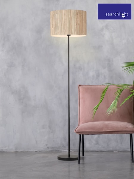 Searchlight Black Field 1 Light Floor Lamp (AM6421) | £115