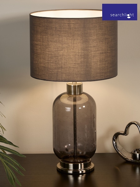 Searchlight Silver Chatsworth Table Lamp (AM6422) | £46