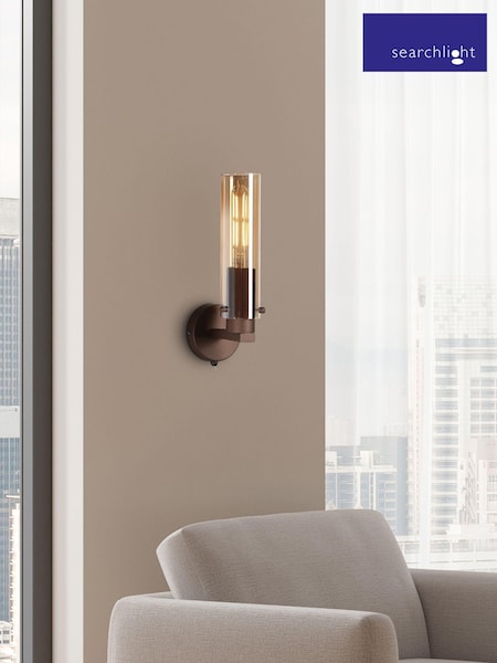 Searchlight Mocha Fira 1 Light Wall Light (AM6429) | £40