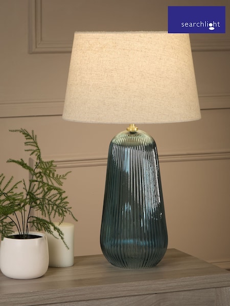 Searchlight Gold and Blue Azure 1 Light Table Lamp (AM6441) | £112