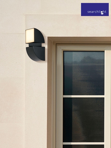 Searchlight Black Twist LED Outdoor Wall Light (AM6444) | £56