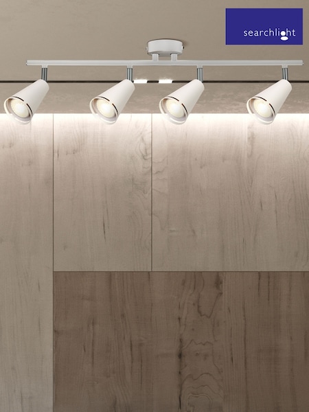 Searchlight White Devon 4 Light Spotlight (AM6457) | £27