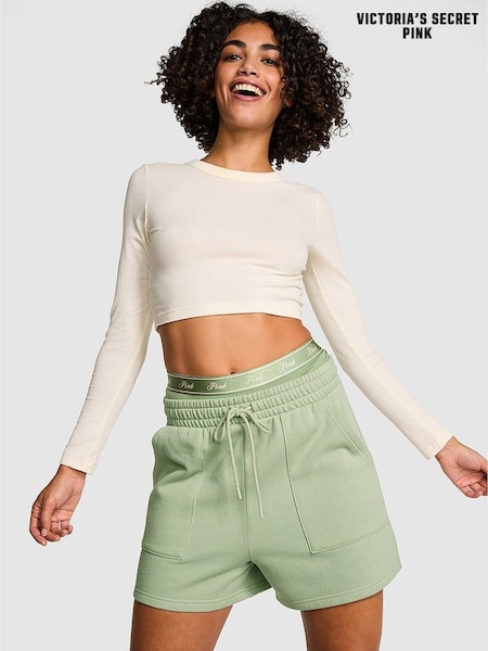 Victoria's Secret PINK Green Garden Fleece Shorts (AM6493) | £29