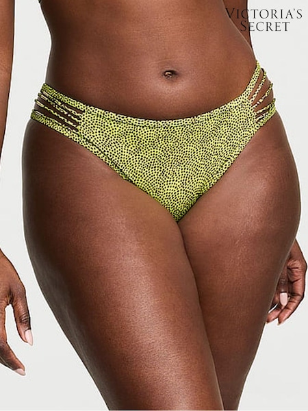 Victoria's Secret Limelight Green Dots Brazilian Archive Bikini Bottoms (AM6506) | £48