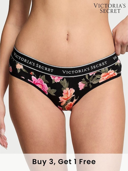 Victoria's Secret Black Floral Hipster Knickers (AM6519) | £9