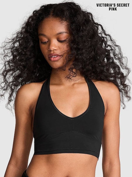 Victoria's Secret PINK Black Halterneck Bralette (AM6546) | £25