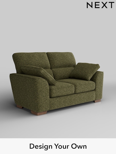 Chunky Chenille/Dark Moss Green Stamford Highback (AM6593) | £1,099