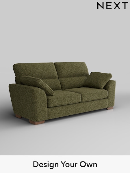 Chunky Chenille/Dark Moss Green Stamford Highback (AM6593) | £1,299