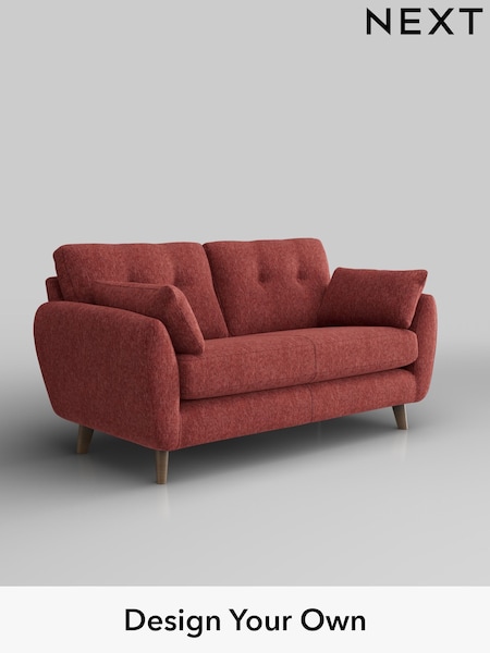 Cotswold Chenille/Dark Terracotta Orange Wilson Buttoned Back (AM6627) | £950