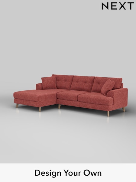 Cotswold Chenille/Dark Terracotta Orange Parker Buttoned Back (AM6648) | £2,350