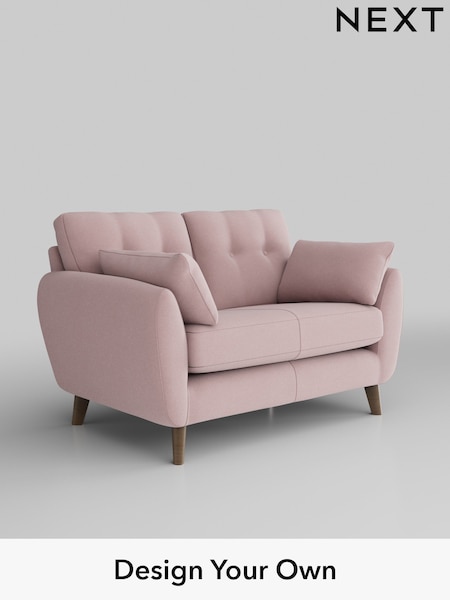 Natural Mix/Light Rose Pink Wilson Buttoned Back (AM6752) | £950