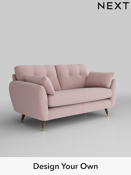 Natural Mix/Light Rose Pink Wilson Buttoned Back (AM6752) | £1,050
