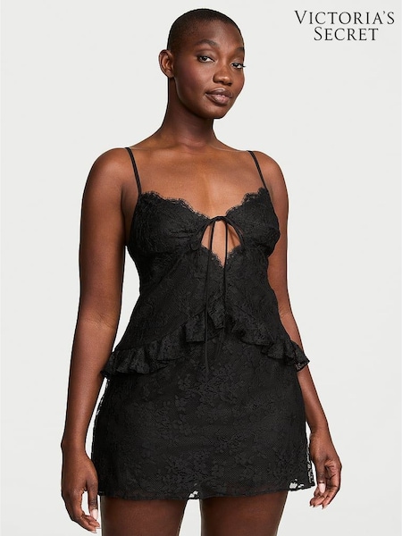 Victoria's Secret Black Lace Slip Dress (AM6802) | £69