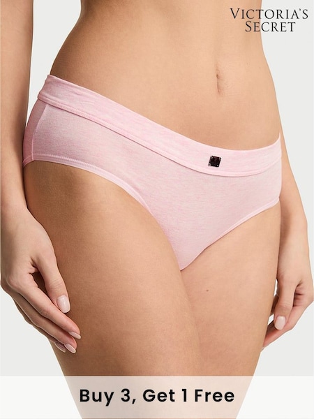 Victoria's Secret Pink Petal Heather Hipster Cotton Logo Knickers (AM6825) | £9