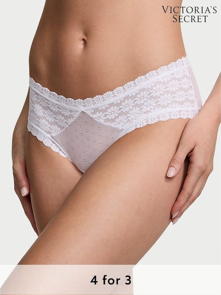 Victoria's Secret White Cheeky Knickers (AM6848) | £9