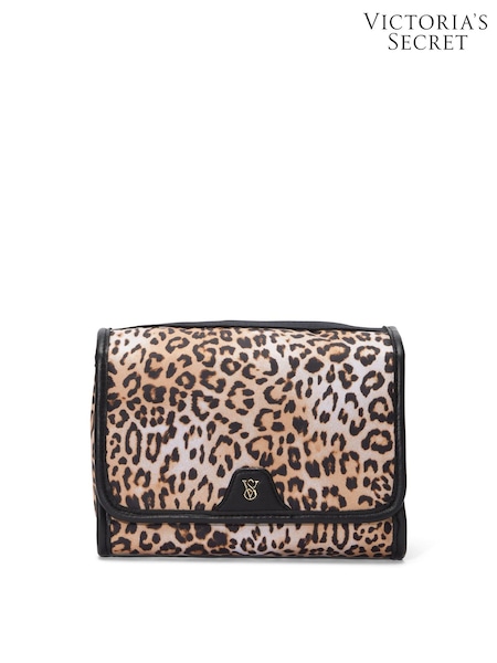 Victoria's Secret Leopard Brown Jetsetter Hanging Makeup Bag (AM6877) | £29