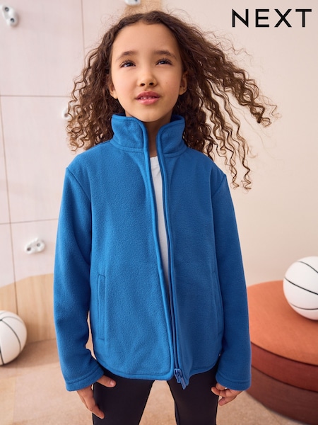 Blue Zip-Up Fleece Jacket With Pockets (3-16yrs) (AM6889) | £9.50 - £14.50