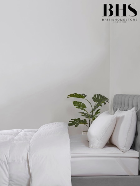BHS 4.5 Tog 100% Cotton Goose Feather Duvet (AM6992) | £55 - £75