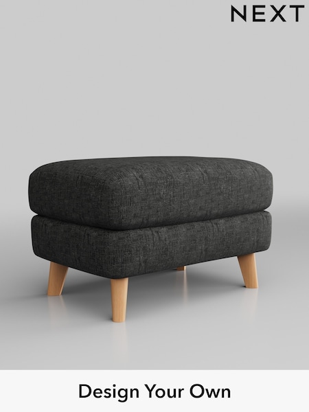 Boucle Weave Easy Clean/Charcoal Grey Parker Buttoned Back (AM7239) | £375