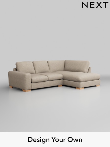 Boucle Weave Easy Clean/Dark Natural Houghton Deep Relaxed Sit (AM7240) | £2,050