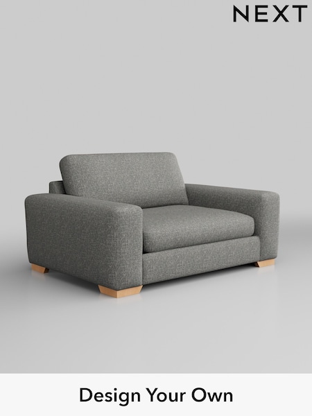 Chunky Boucle Easy Clean/Mid Grey Houghton Deep Sit (AM7245) | £1,175
