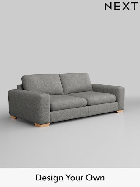 Chunky Boucle Easy Clean/Mid Grey Houghton Deep Sit (AM7245) | £1,375
