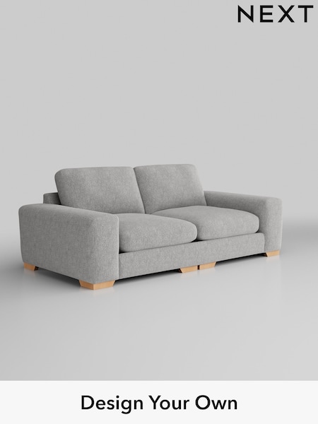 Chunky Chenille/Light Grey Houghton Deep Relaxed Sit (AM7263) | £1,525