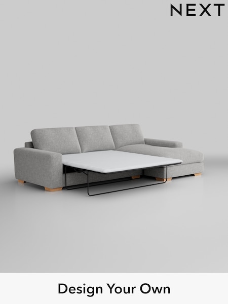 Chunky Chenille/Light Grey Houghton Deep Relaxed Sit (AM7263) | £2,825