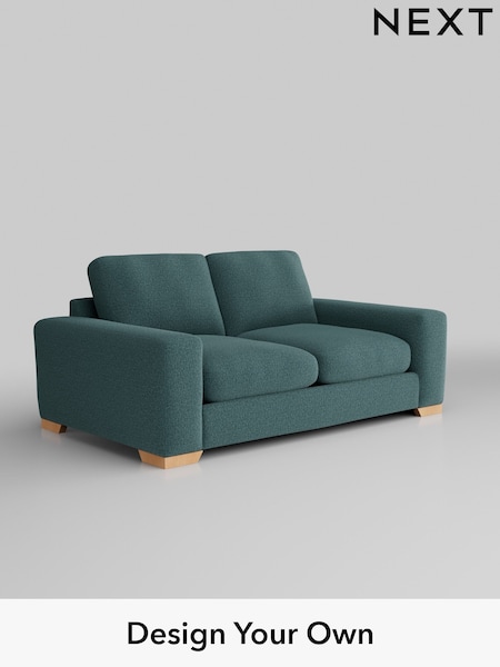 Chunky Chenille/Mid Teal Green Houghton Deep Relaxed Sit (AM7265) | £1,325
