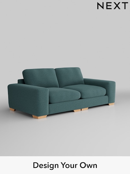 Chunky Chenille/Mid Teal Green Houghton Deep Relaxed Sit (AM7265) | £1,525