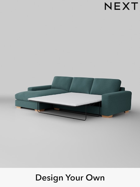 Chunky Chenille/Mid Teal Green Houghton Deep Relaxed Sit (AM7265) | £2,825