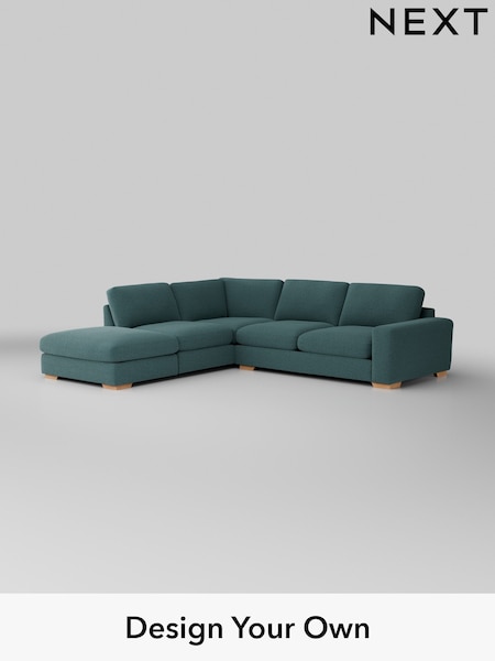 Chunky Chenille/Mid Teal Green Houghton Deep Relaxed Sit (AM7265) | £2,625