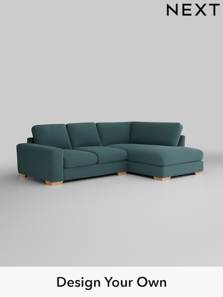 Chunky Chenille/Mid Teal Green Houghton Deep Relaxed Sit (AM7265) | £2,150